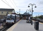 A westbound from NYP arrives into the depot with an ALP46 leading